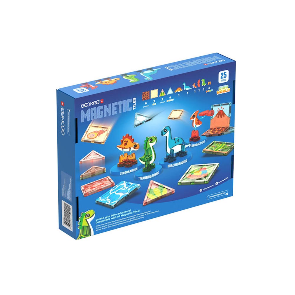 Μαγνητικό Παιχνίδι Tiles Dino World 25τμχ PF.224.221.00 Geomag - 4