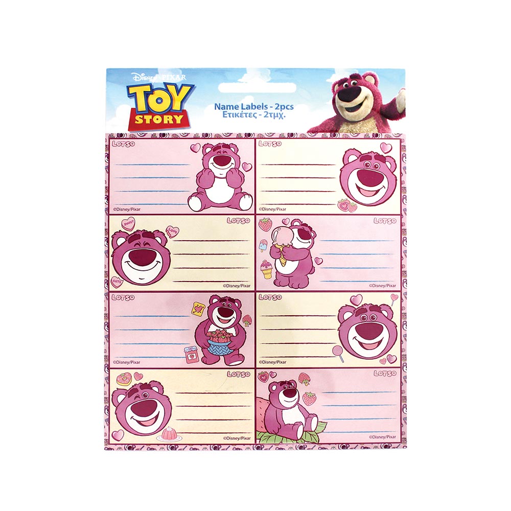 Σχολικές Αυτοκόλλητες Ετικέτες 2τμχ Toy Story Lotso 773-23246 Gim - 121659