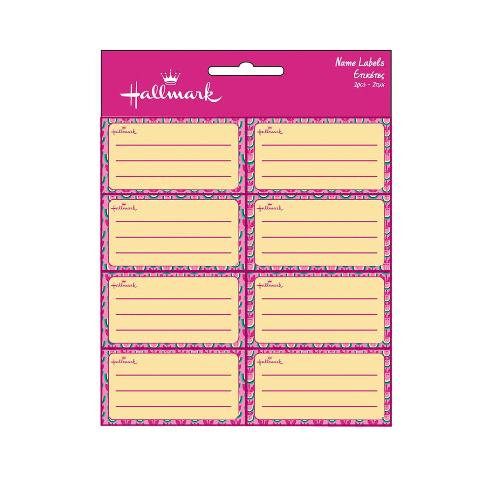 Σχολικές Ετικέτες 2τμχ Tulip 774-81446 Hallmark - 121413