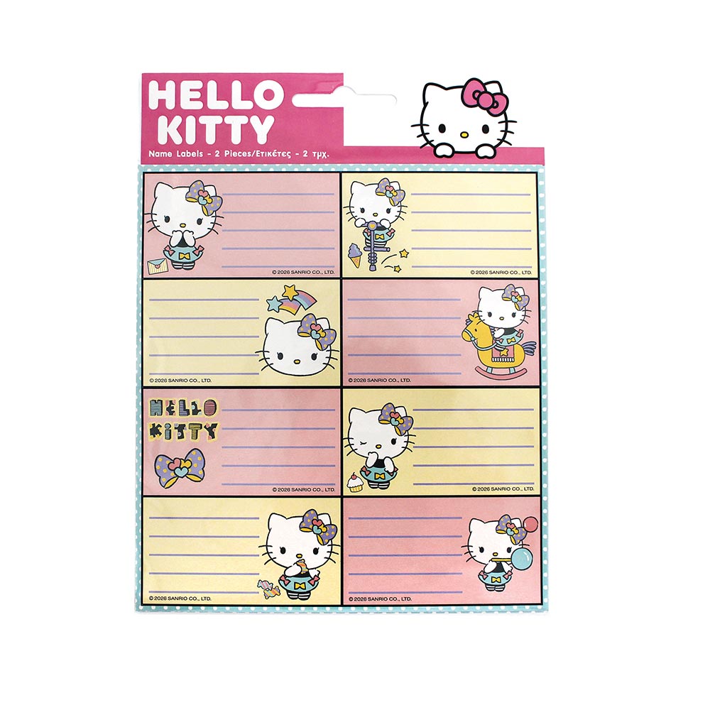Σχολικές Αυτοκόλλητες Ετικέτες 2τμχ Hello Kitty 776-78946 Gim - 121661