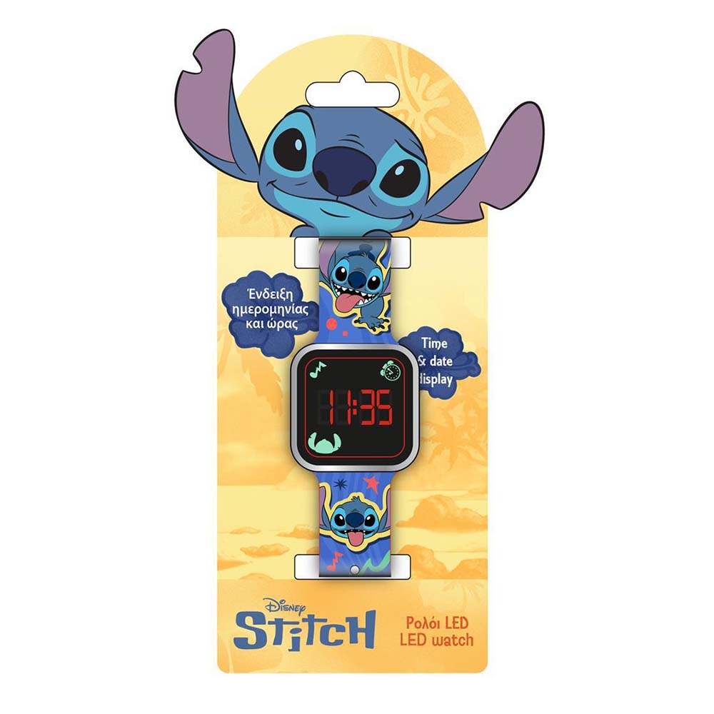 Ρολόι Χειρός Led Disney Stitch 565654 Diakakis - 110889