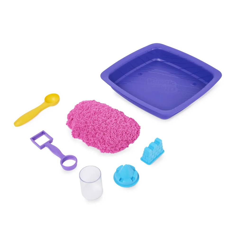 Παιχνίδι Κατασκευών με Άμμο Kinetic Sand Glitter Ροζ 6063520 Spin Master - 1