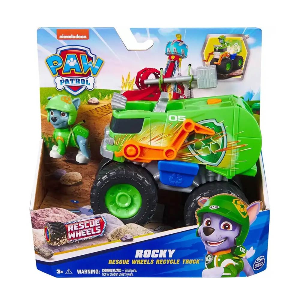 Όχημα Paw Patrol Rescue Wheels - Rocky Recycle Truck 20145823 Spin Master - 89999