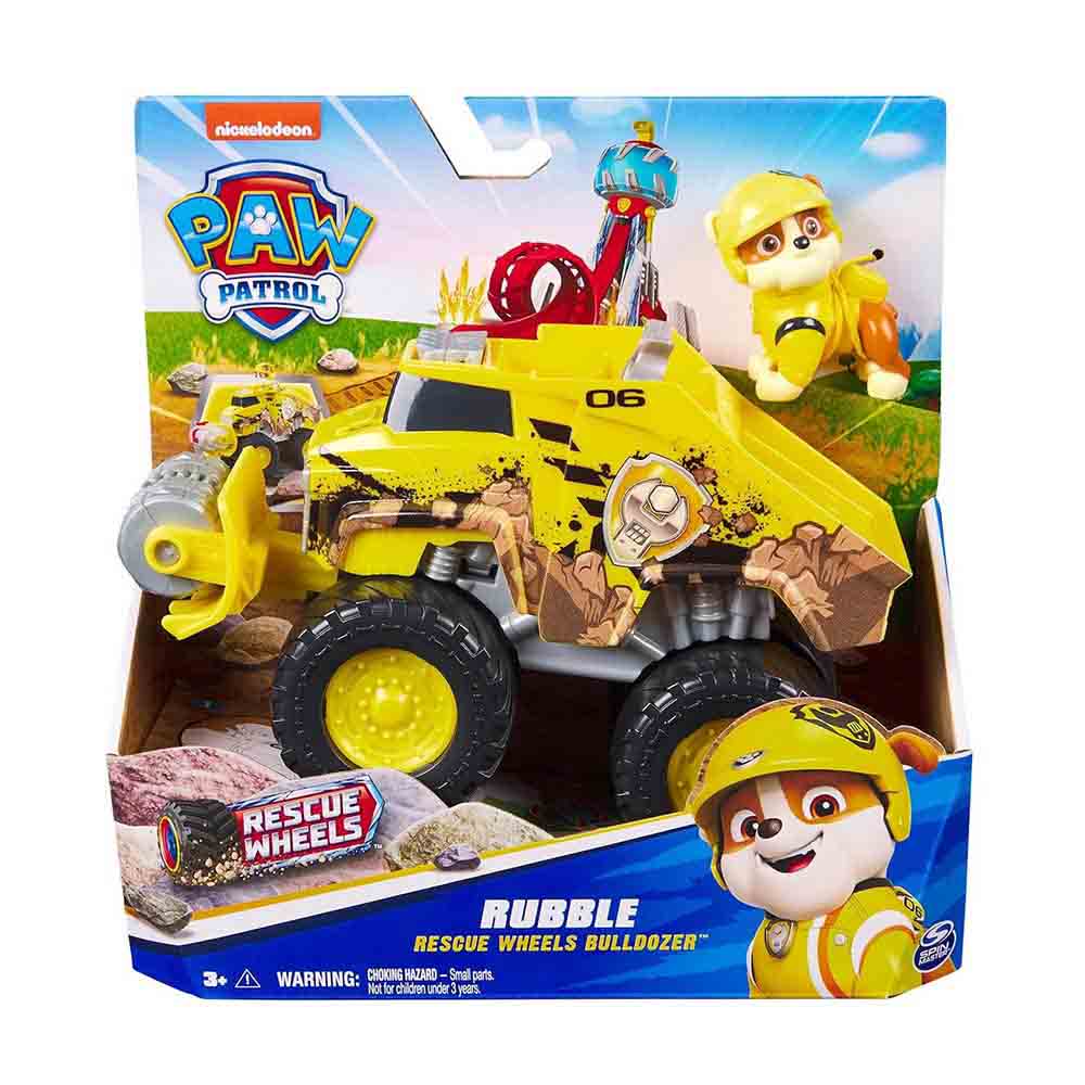 Όχημα Paw Patrol Rescue Wheels - Rubble Bulldozer 20145822 Spin Master - 90002