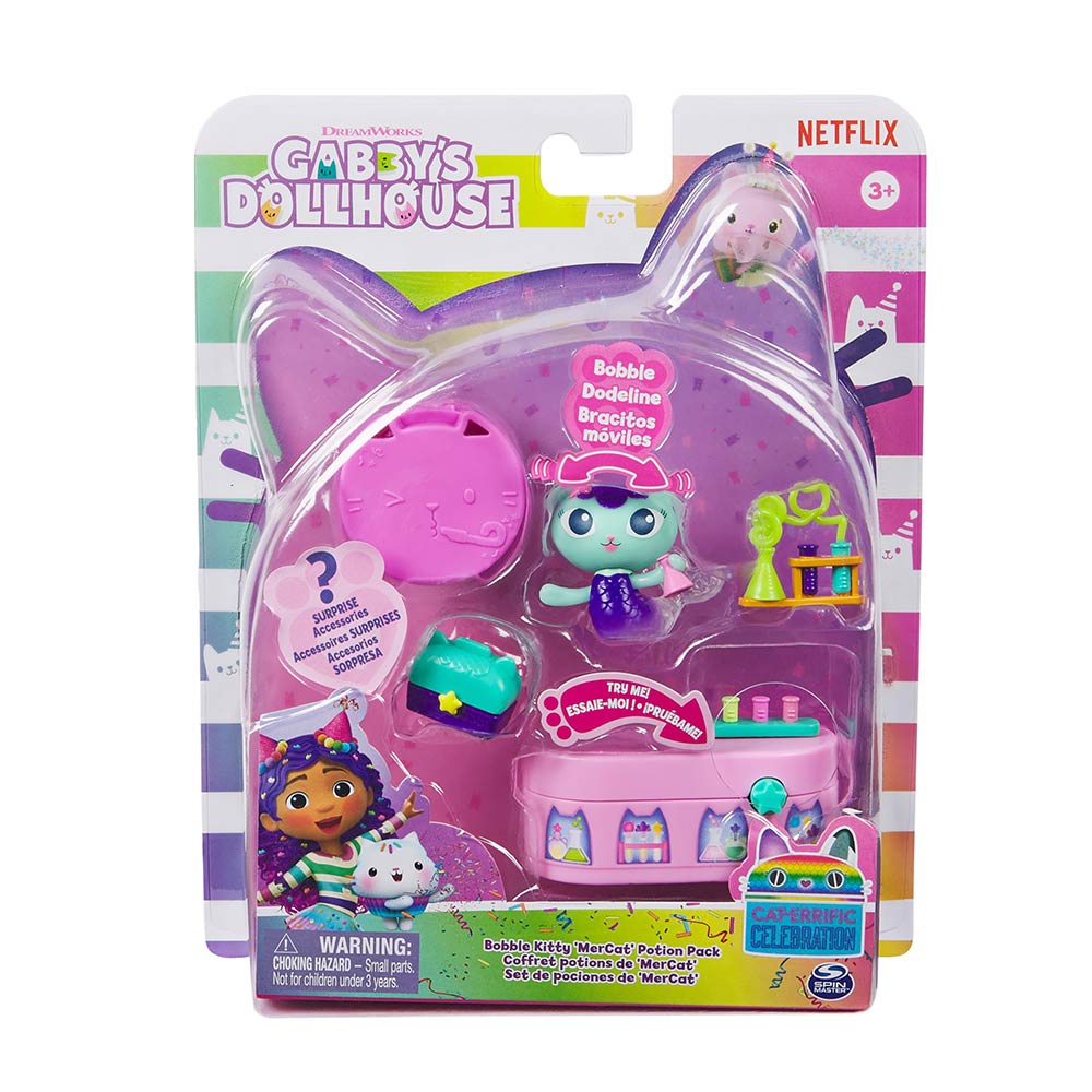 Μινιατούρα Gabby's Dollhouse Cat-Errific Celebration Bobble Kitty MerCat 20144758 Spin Master