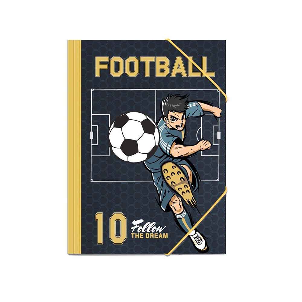 Φάκελος με Λάστιχο Football 25x35 εκ. A4 586622 Must - 106442