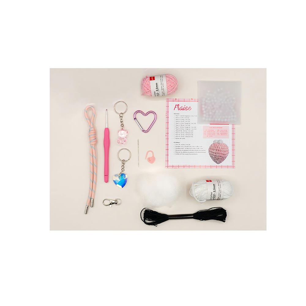 Κιτ πλεξίματος My Bag Charms - Glam Pink 121000 La Petite Epicerie - 2