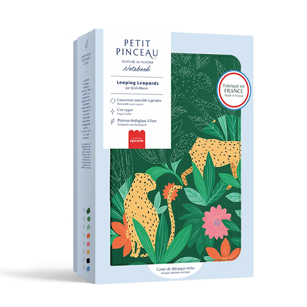 Σημειωματάριο Α5 200Φ Paint by Numbers - Leaping Leopards 350901 Petit Pinceau  La Petite Épicerie - 109770