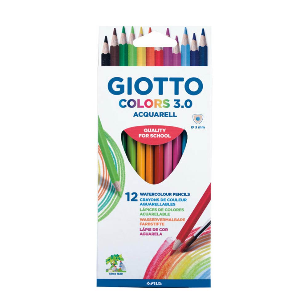 Ξυλομπογιές Colors 3.0 Aquarell 12τμχ 277100 Giotto - 78480