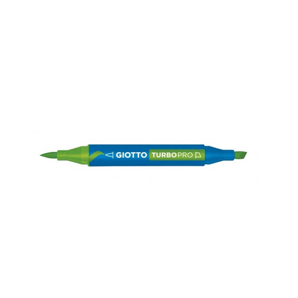 Μαρκαδόρος Με Διπλή Μύτη Water Based N.18 Πράσινο 428018 Turbo Pro Giotto - 102697