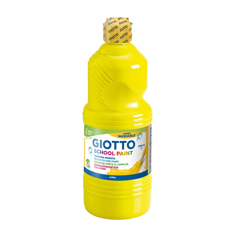 Τέμπερα Σχολική Κίτρινο 1000ml 535502 Giotto