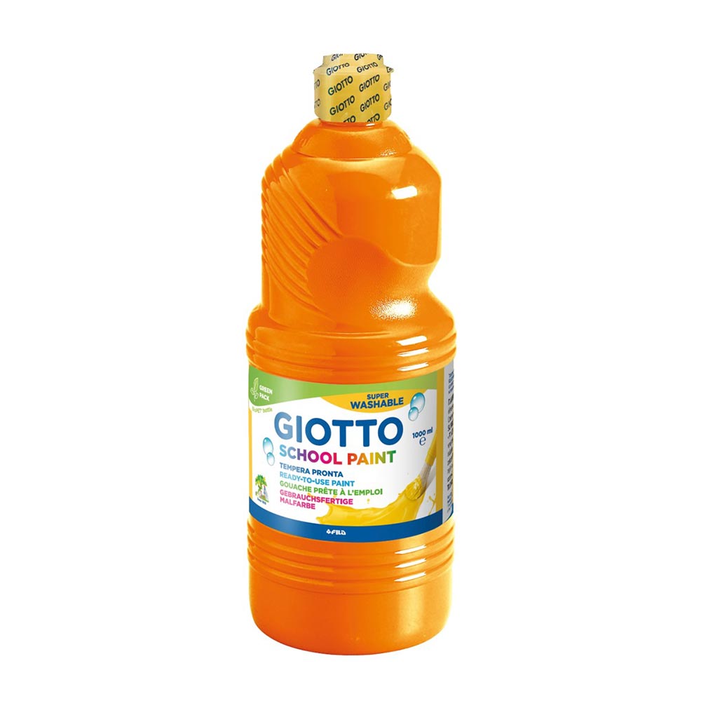 Τέμπερα Σχολική Πορτοκαλί 1000ml 53550500 Giotto