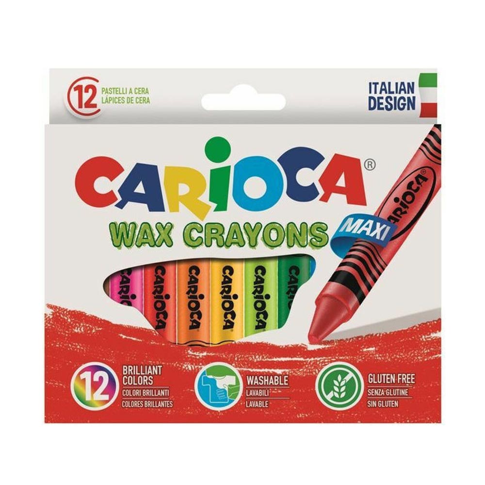 Κηρομπογιές Wax Crayons Jumbo 12τμχ 42369 Carioca - 79116