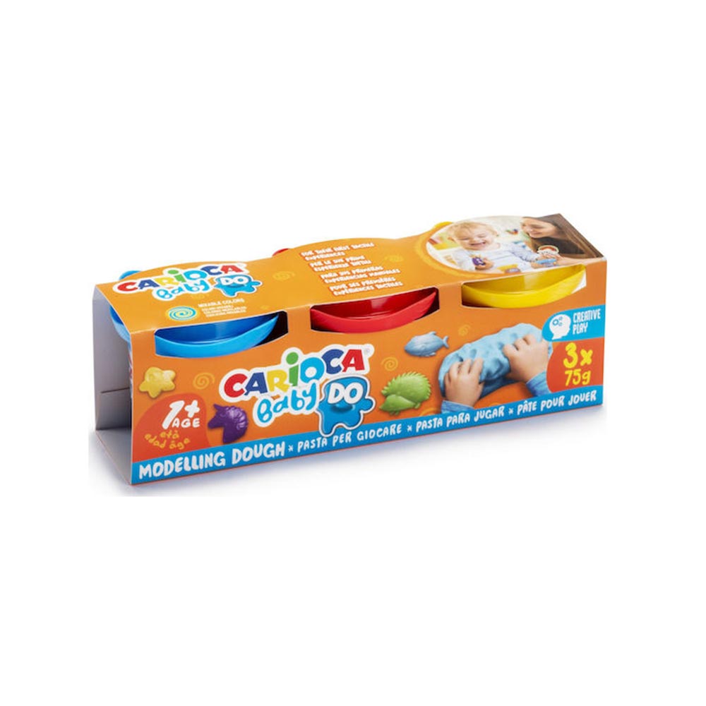 Πλαστοζυμαράκια Baby Dough 3Pot X 75gr 43179 Carioca - 98143
