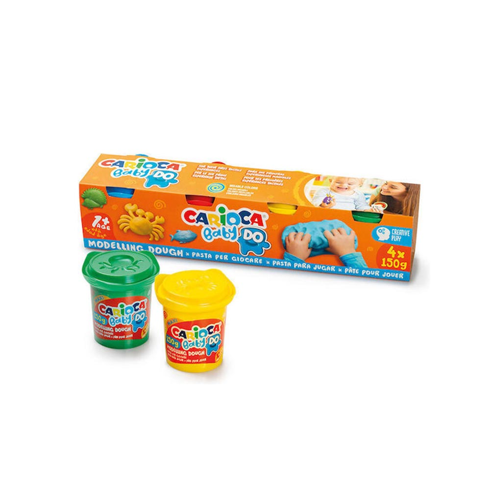 Πλαστοζυμαράκια Baby 1+ Σετ 4τμχ x 180gr 43187 Carioca - 98148