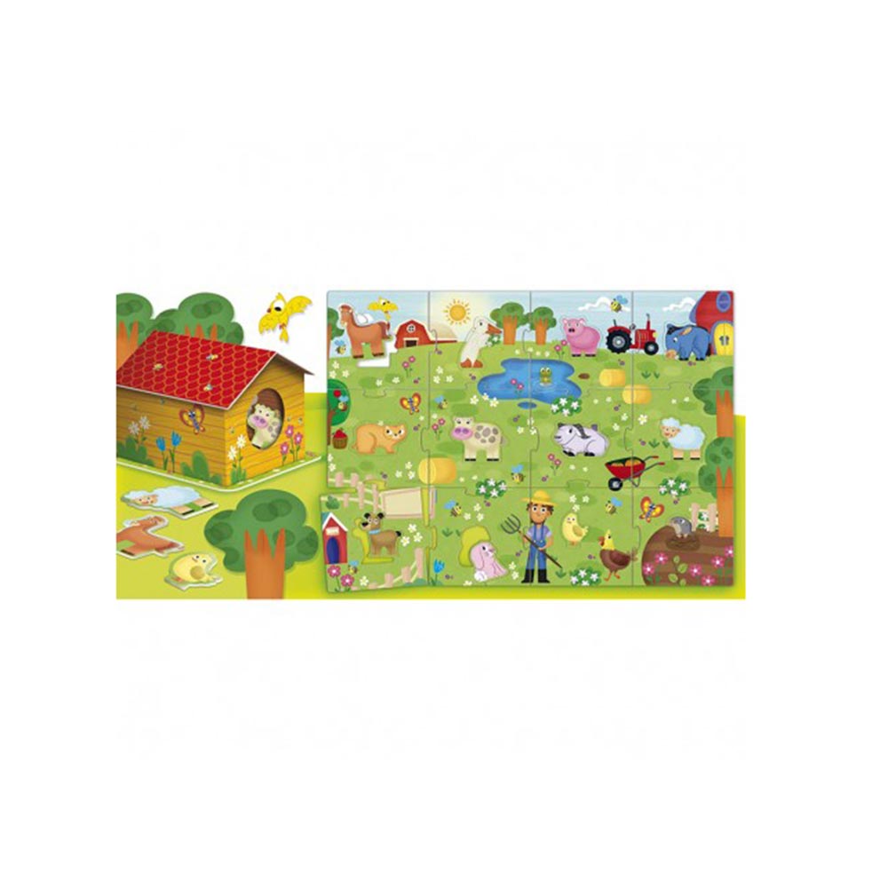 Παιδικό Puzzle My Happy Farm 12pcs 92567 Lisciani Giochi Carotina Baby - 2
