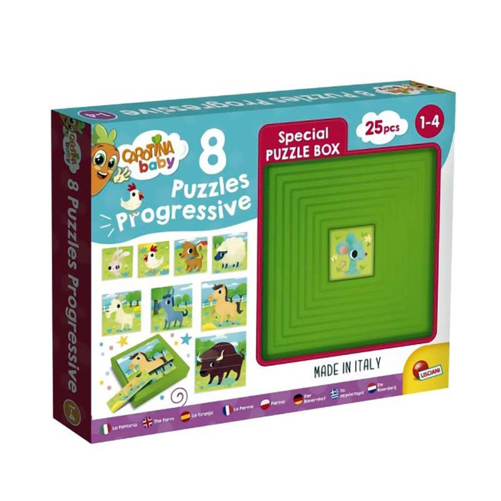 Παιδικό Puzzle Πυραμίδα - Φάρμα 25pcs 95483 Lisciani Giochi Carotina Baby - 63260