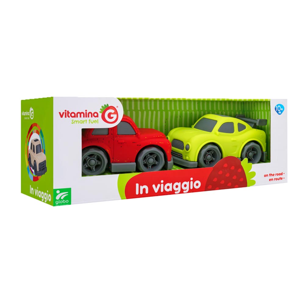 Σετ Αυτοκινητάκια 2τμχ (Πράσινο - Κόκκινο) Vitamina G 05499 Globo - 50634