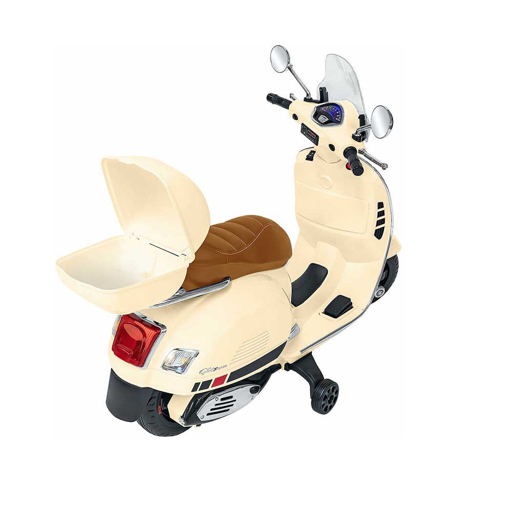 Ηλεκτροκίνητη Μηχανή Vespa Gts 12V Μπεζ 39985 Globo - 2