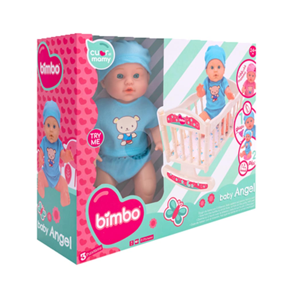 Μωρό Κούκλα Drink & Wet Με Αξεσουάρ Bimbo 40664 Globo - 0