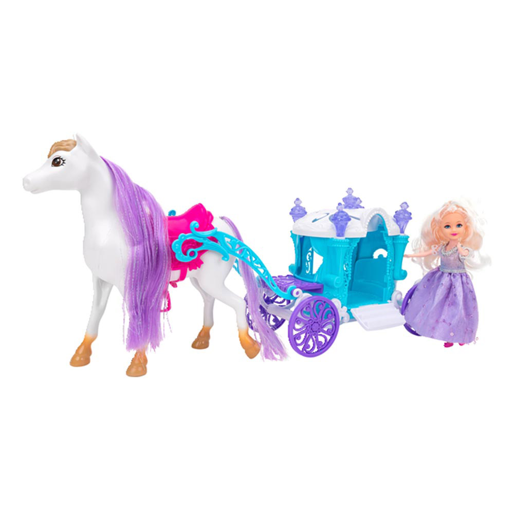 Κούκλα Με Άμαξα & Άλογο Wtoy 40799 Globo - 50906