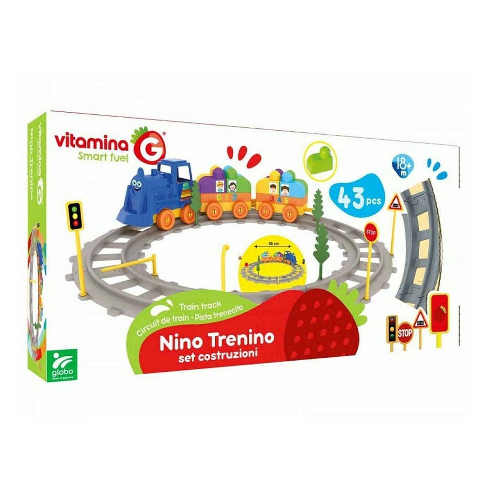 Τρενάκι Με Ράγες & Ήχους Vitamina G 41184 Globo
