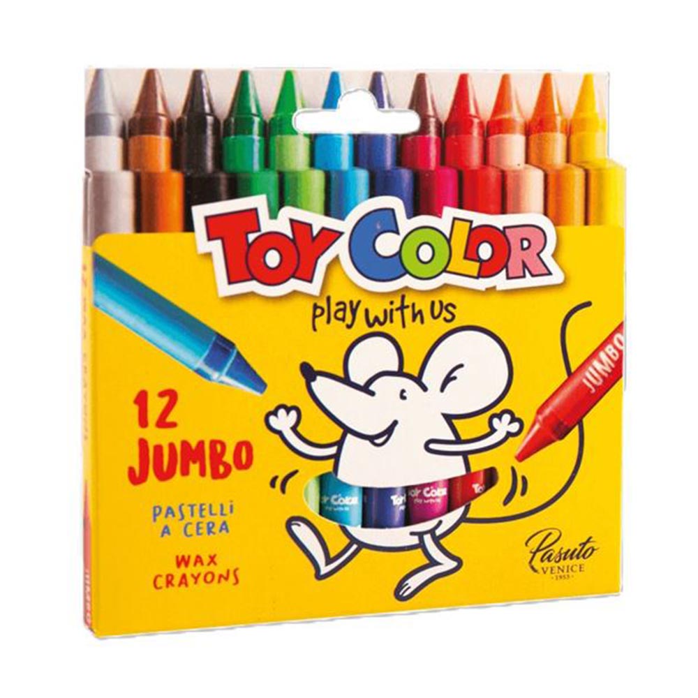 Κηρομπογιές 12 Χρωμάτων Jumbo 220.097 Toy Color