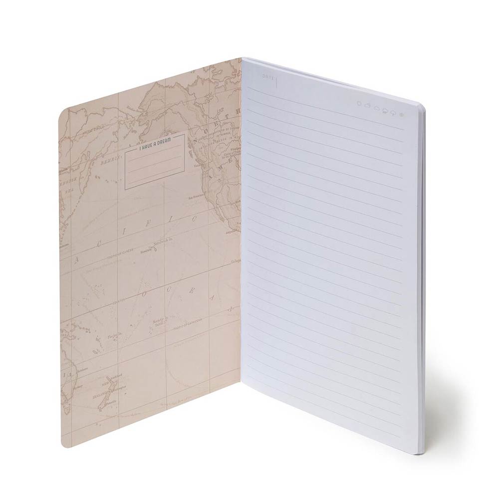Σημειωματάριο Ριγέ Α5 80Φ Medium Travel A5NOT0013 Legami - 1