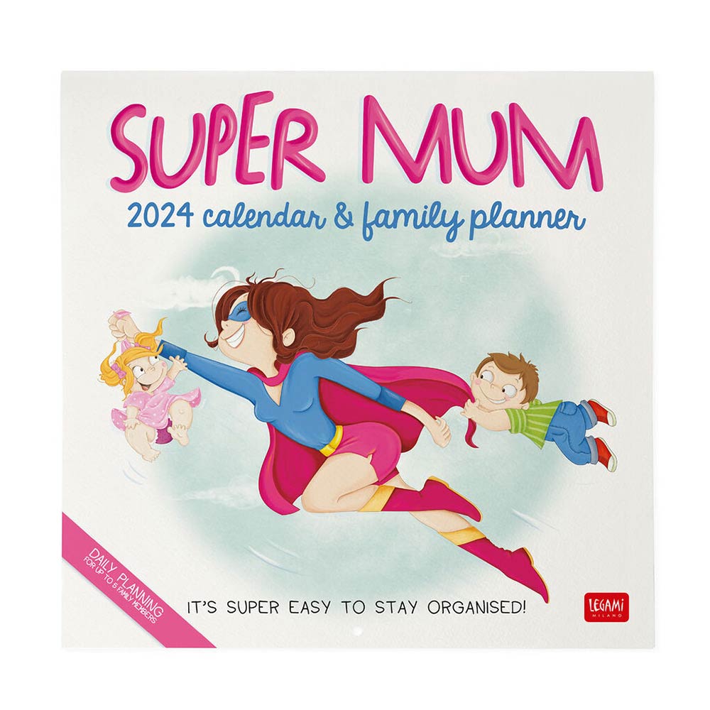 Hμερολόγιο Τοίχου 2024 Super Mum CAL240055 Legami - 0