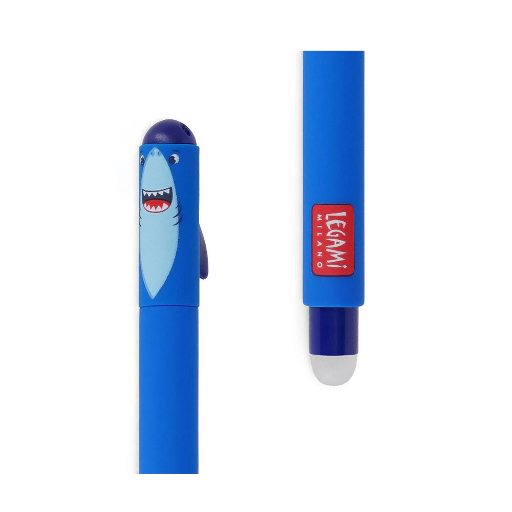 Στυλό Gel με Μπλε Mελάνι Erasable Shark EP0006 Legami - 1