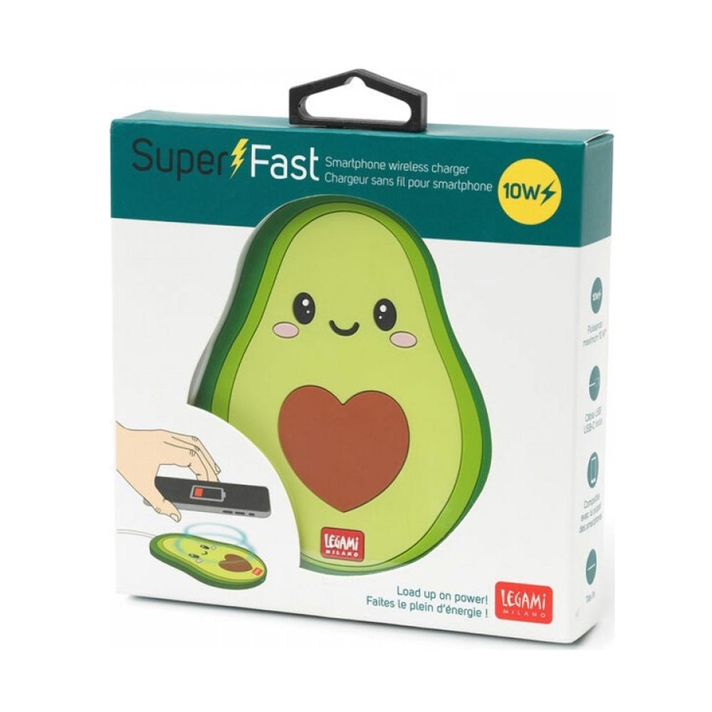 Super Fast Smartphone Wireless Charger Avocado WCHAR0001 Legami  - 25368