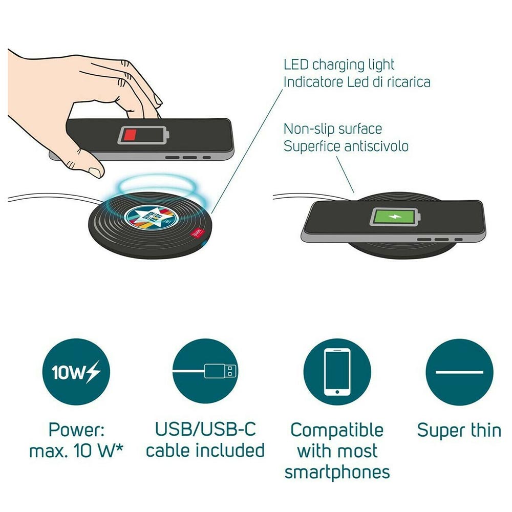 Super Fast Wireless Smartphone Charger - Vinyl WCHAR0005 Legami  - 3