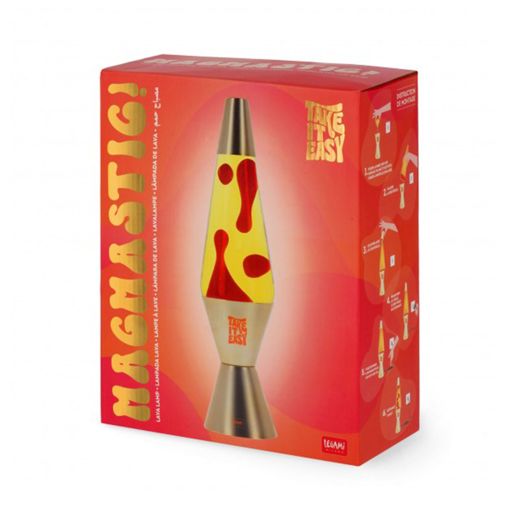 Διακοσμητικό Φωτιστικό Lava Lamp - Magmastic! Gold LAV0001 Legami - 3