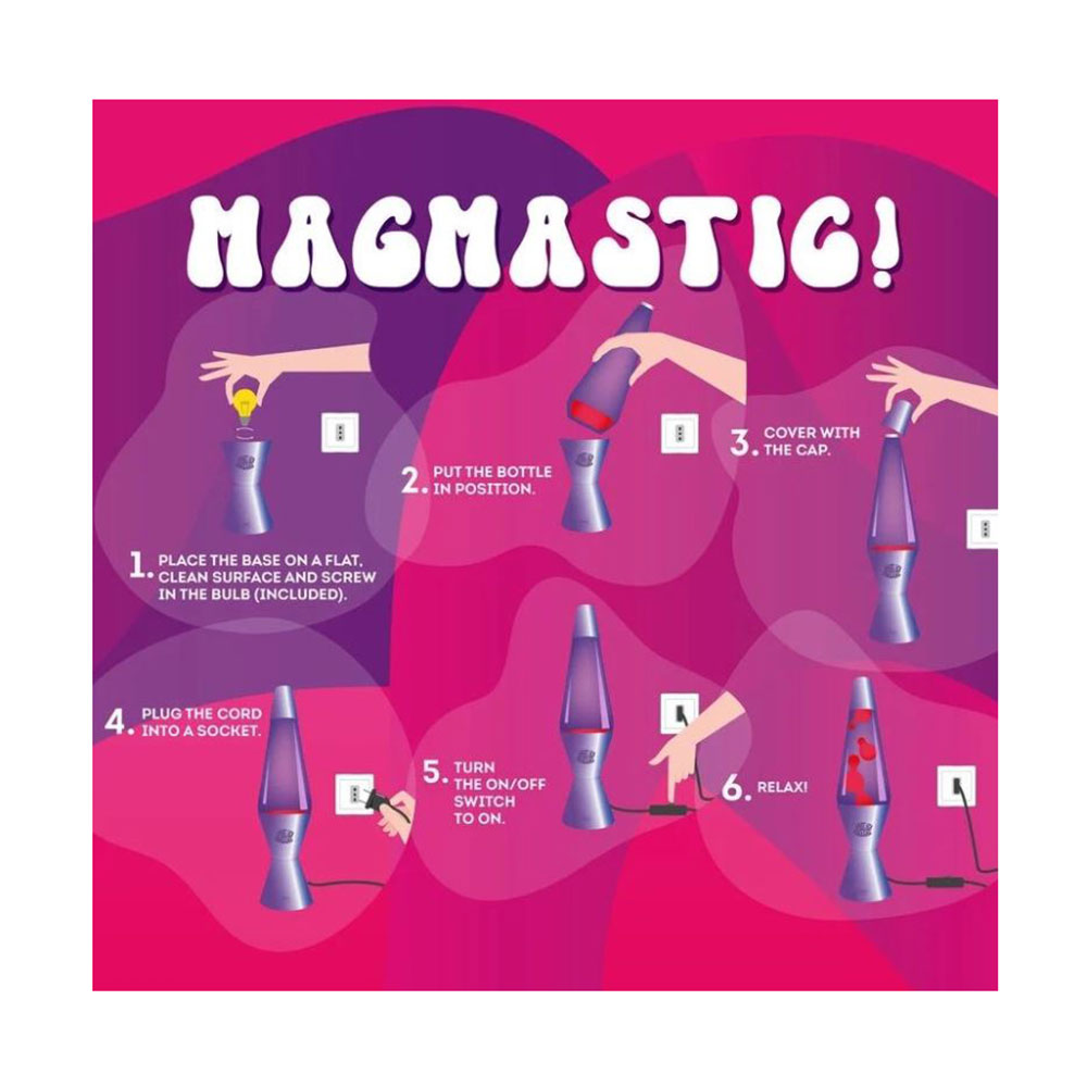 Διακοσμητικό Φωτιστικό Lava Lamp - Magmastic! Holo LAV0003 Legami - 2