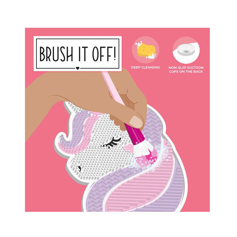 Makeup Brush Cleaning Mat - Brush it Off Unicorn PAD0002 Legami - 1