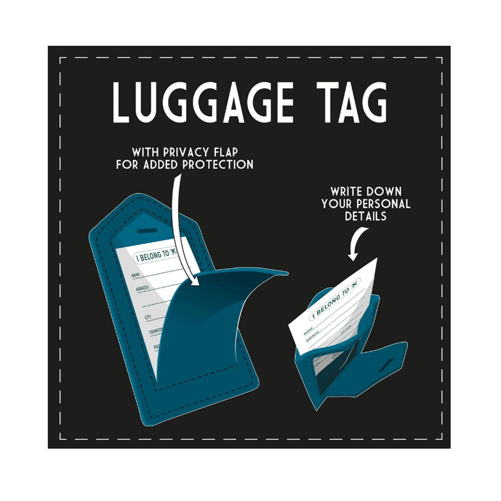 Ετικέτα Αποσκευών - Petrol NLUG0002 Legami - 1