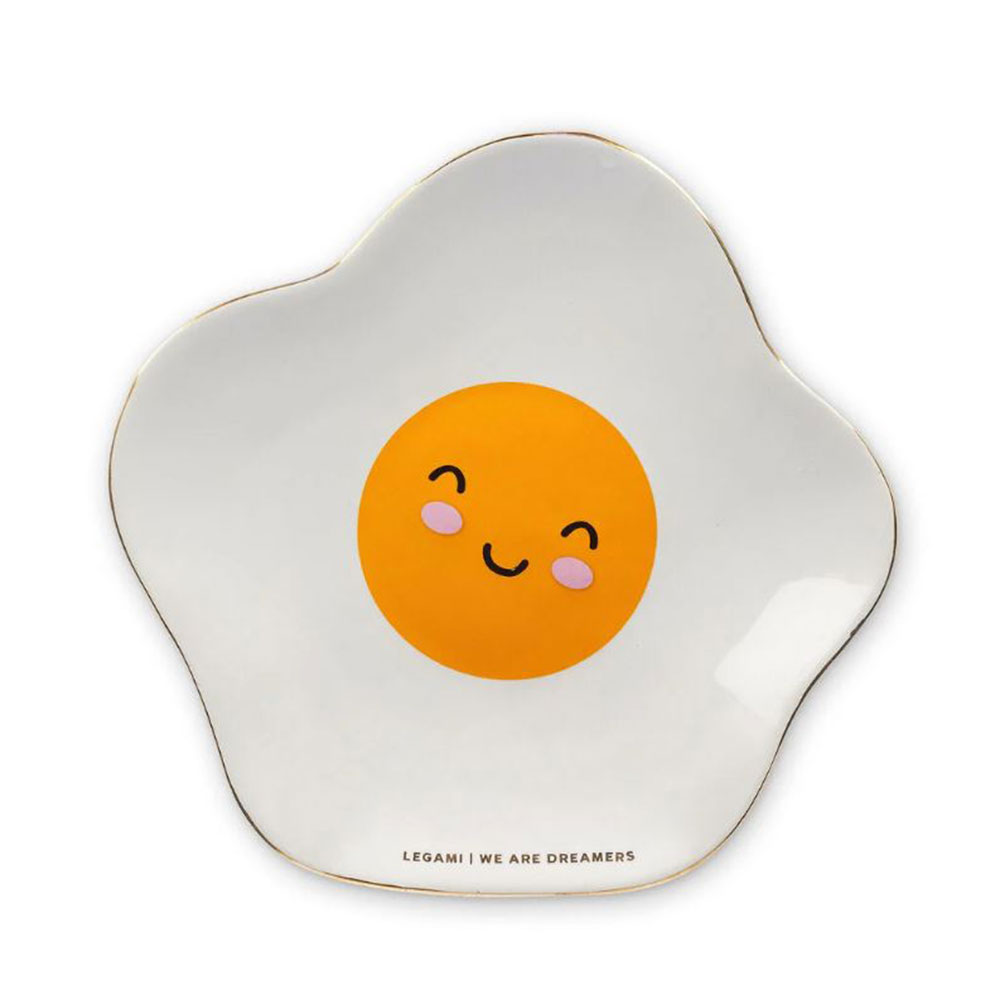 Ceramic Plate - Rings & Things - Egg CPL0003 Legami - 70138