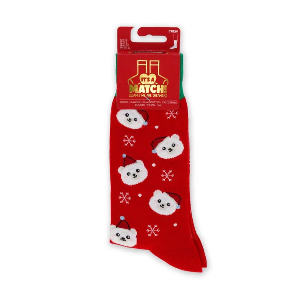 Κάλτσες Χριστουγεννιάτικες Παιδικές It's a Match Sock - Polar Bear KSOC0002 Legami - 3