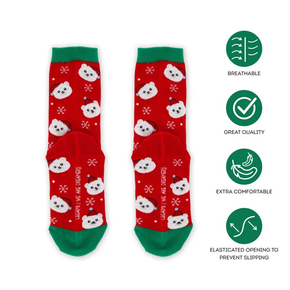 Κάλτσες Χριστουγεννιάτικες It's a Match Sock - Polar Bear Legami - 2