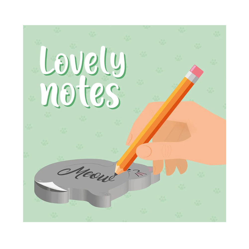 Αυτοκόλλητα Χαρτάκια Σημειώσεων Lovely Notes - Kitty ADK0001 Legami - 1