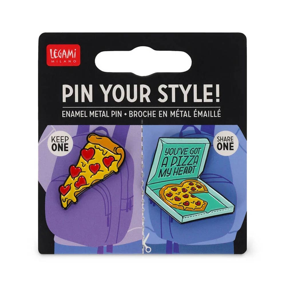 Σετ Μεταλλικές Καρφίτσες Pin Your Style - Pizza MTP0010 Legami - 71414