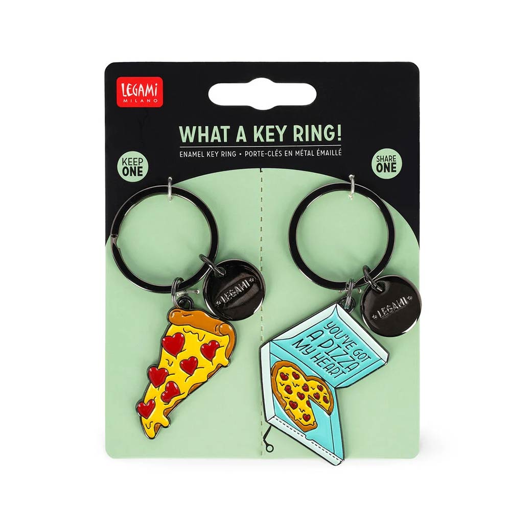 Σετ Μπρελόκ What a Key Ring Pizza EKR0011 Legami - 71373