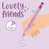 Στυλό Gel Με Μωβ Mελάνι Lovely Friends Bunny CPP0009  Legami - 2