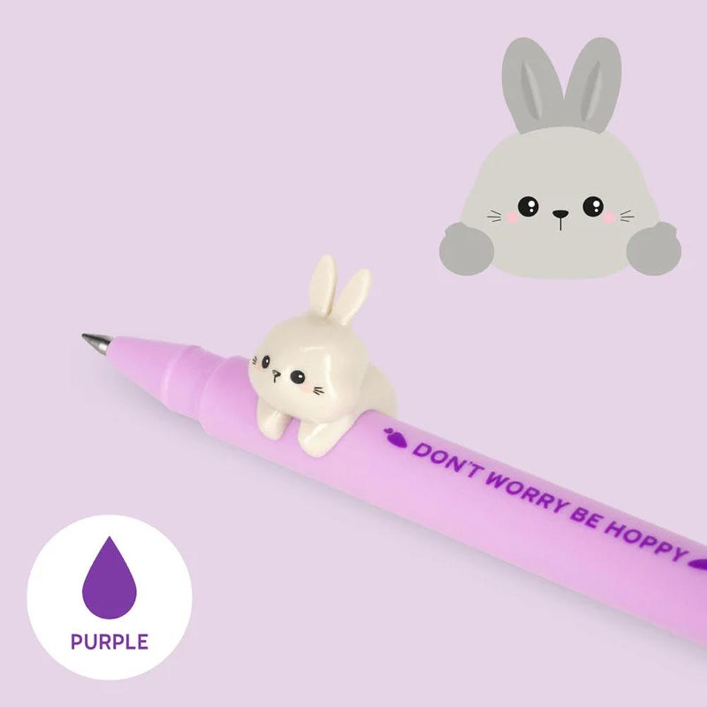 Στυλό Gel Με Μωβ Mελάνι Lovely Friends Bunny CPP0009  Legami - 1