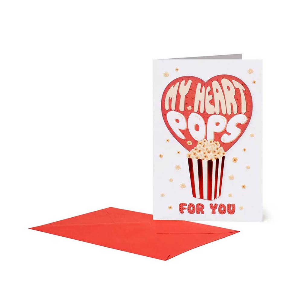 Ευχετήρια Κάρτα Popcorn - My Heart Pops For You BG0806 Legami - 71334