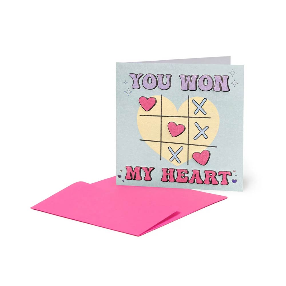 Ευχετήρια Mini Κάρτα Tic-Tac-Toe - You Won My Heart BQEL012 Legami - 71352