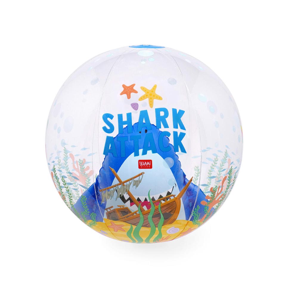 Φουσκωτή Μπάλα Θαλάσσης Shark BBS0004 Legami - 1