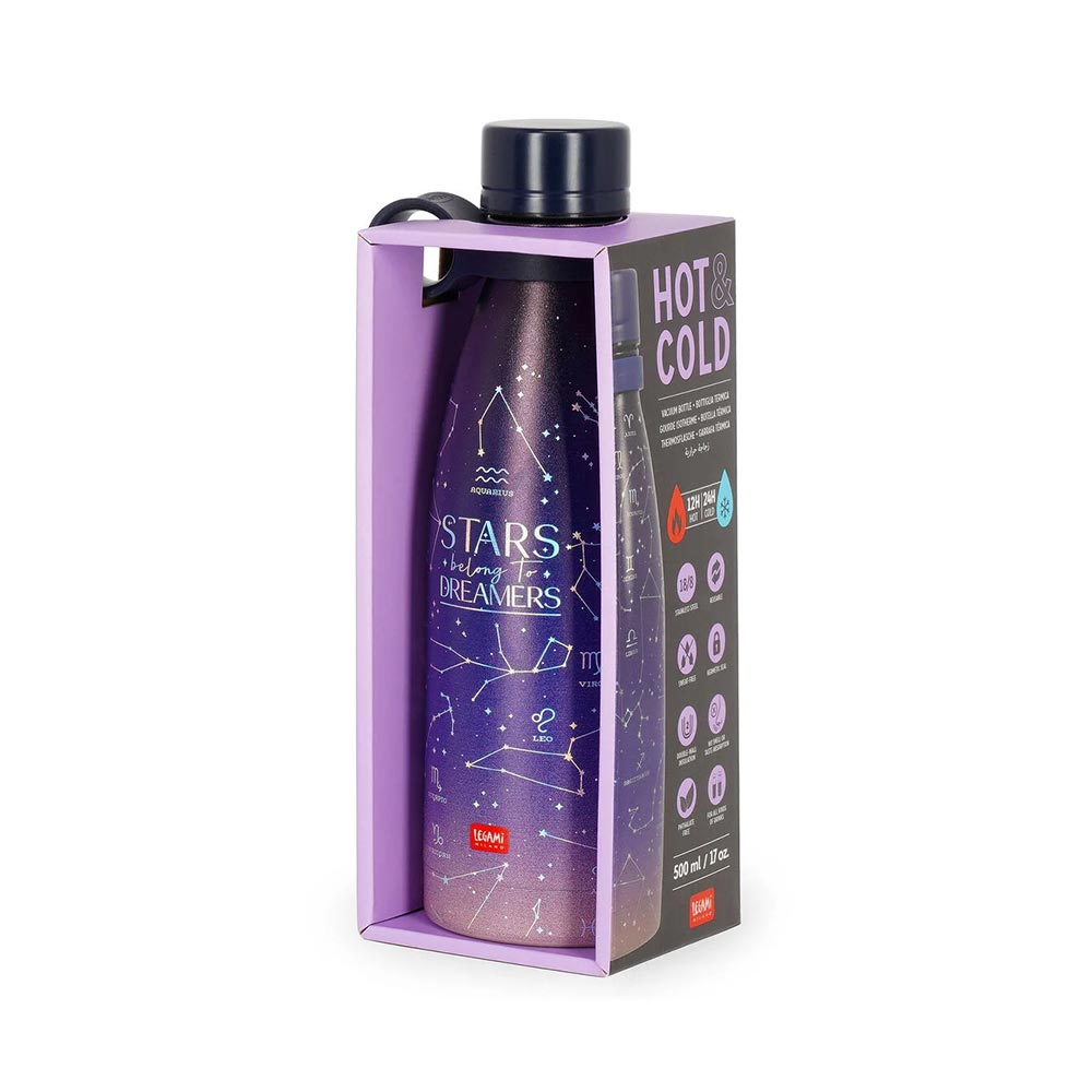 Ανοξείδωτο Μπουκάλι Θερμός Hot & Cold Stars 500ml SSB0020 Legami - 3