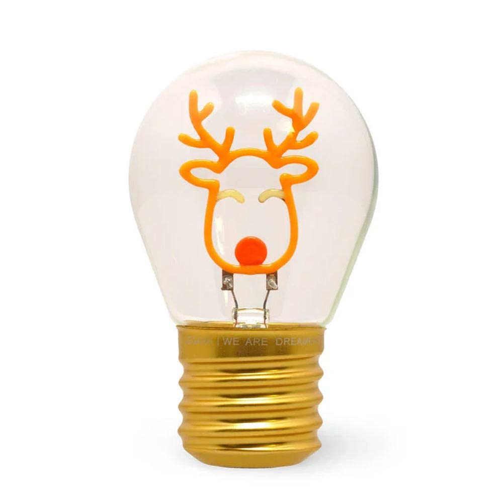 Φωτιστικό Επιτραπέζιο σε Σχήμα Λάμπας Bulb Fiction - Reindeer CLB0002 Legami - 88741