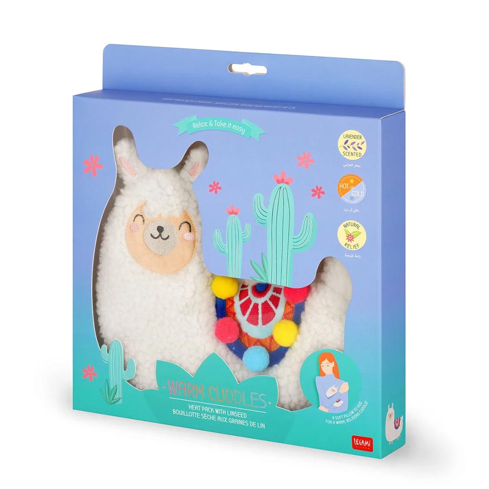 Θερμοφόρα με Λιναρόσπορο - Warm Cuddles Llama WC0006 Legami - 1